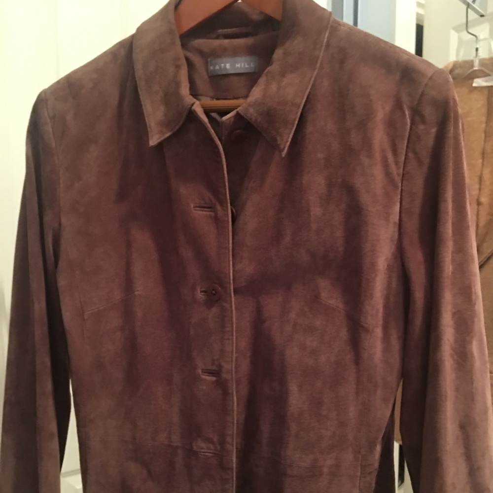 Brown Suede Jacket- Kate Hill
